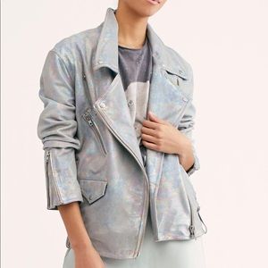 Free People Jealously Leather Moto Jacket (NWOT)